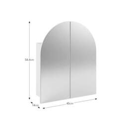 Zia Arched Mirror Wall Cabinet - thumbnail 6