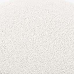 Adella Sherpa Ivory Ball Pouffe - thumbnail 4