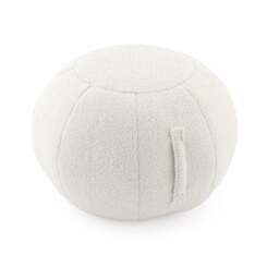 Adella Sherpa Ivory Ball Pouffe
