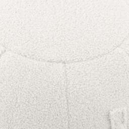 Adella Sherpa Ivory Ball Pouffe - thumbnail 3