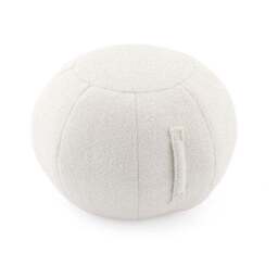 Adella Sherpa Ivory Ball Pouffe - thumbnail 5