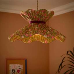 Sophie Robinson Wiggle Petal Meadow Zest Easy Fit Pleated Lamp Shade - thumbnail 2
