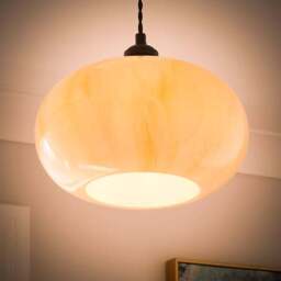 Lacey Alabaster Glass Easy Fit Pendant Shade - thumbnail 2