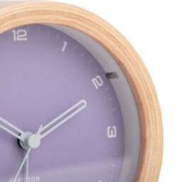 Karlsson Gentle Round Wooden Alarm Clock - thumbnail 4