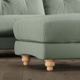 Martha Vintage Velvet Footstool - thumbnail 3