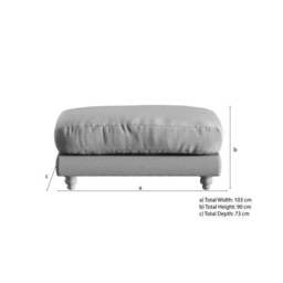 Martha Vintage Velvet Footstool - thumbnail 6