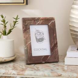 Red Levanto Marble Photo Frame