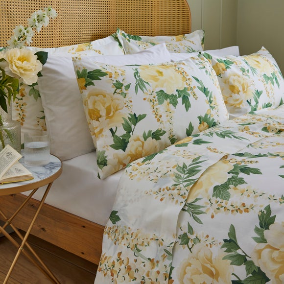 Hidcote Floral 100% Cotton Flat Sheet - image 1