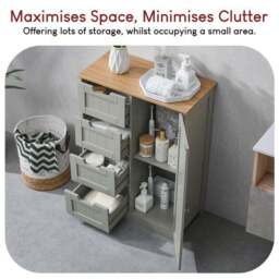 Anderson 4 Drawer 1 Door Unit - thumbnail 4
