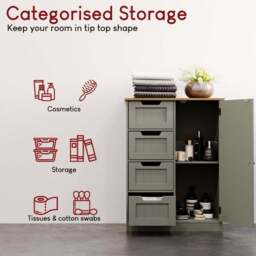 Anderson 4 Drawer 1 Door Unit - thumbnail 3