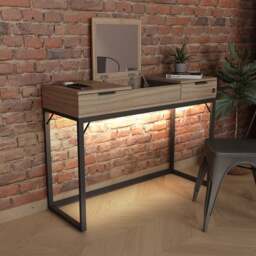 XR Living Denver Dressing Table with Wireless Charging and App Controlled LED Lights