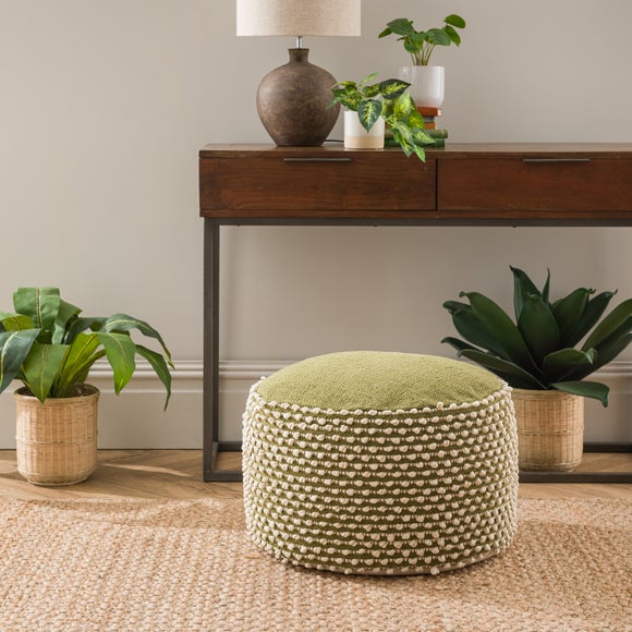 Jersey Bobble Round Pouffe - image 1