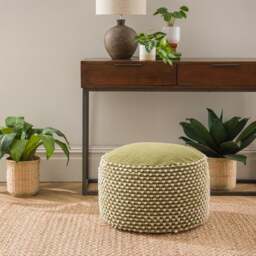 Jersey Bobble Round Pouffe - thumbnail 1