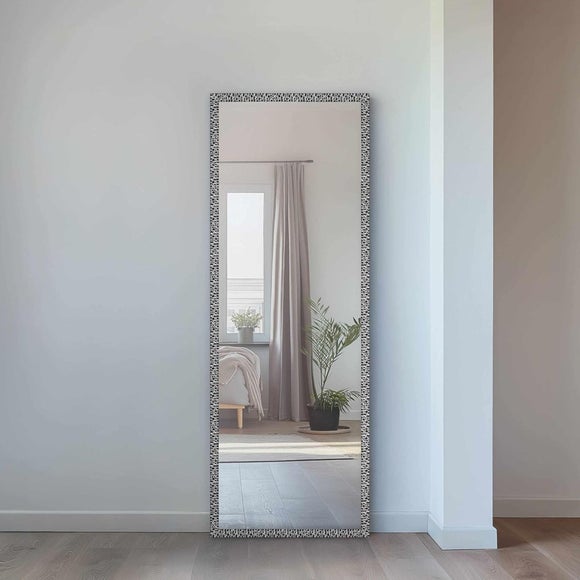 Nielsen Florentina Mosaic Effect Rectangle Full Length Wall Mirror - image 1
