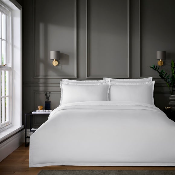 Hotel Cotton Sateen 400 Thread Count Duvet Cover & Pillowcase Set - image 1