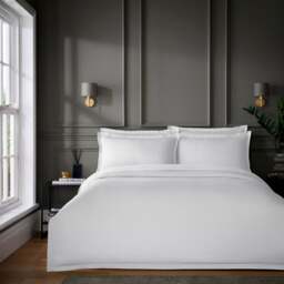 Hotel Cotton Sateen 400 Thread Count Duvet Cover & Pillowcase Set - thumbnail 1