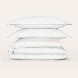 Hotel Cotton Sateen 400 Thread Count Duvet Cover & Pillowcase Set - thumbnail 5