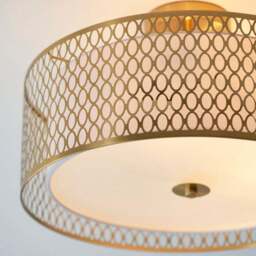 Vogue Tolna 3 Light Semi Flush Ceiling Light - thumbnail 4