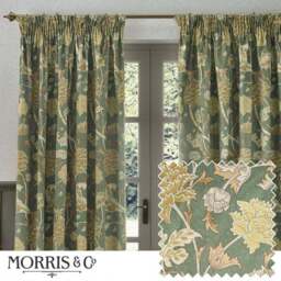 Morris & Co. Cray Chenille Pencil Pleat Curtains - thumbnail 5
