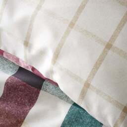 Catherine Lansfield Autumn Check Duvet Cover and Pillowcase Set - thumbnail 5