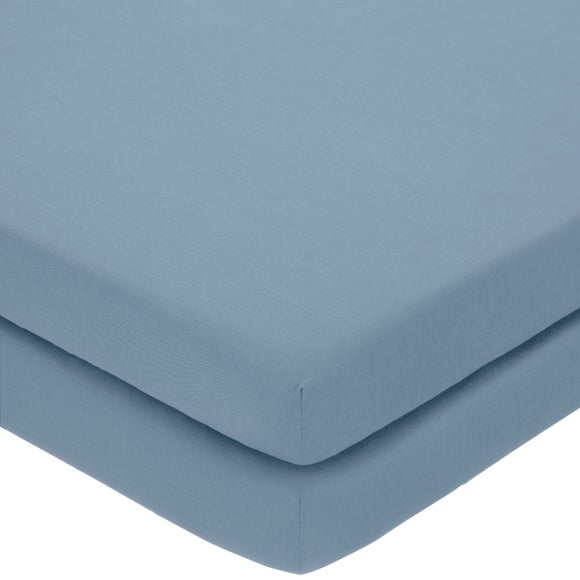 Pack of 2 Pure Cotton Toddler Fitted Sheets - image 1