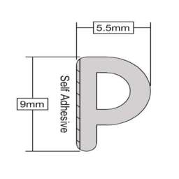 Stormguard Draft Excluder Self Adhesive Strip Tape - thumbnail 2