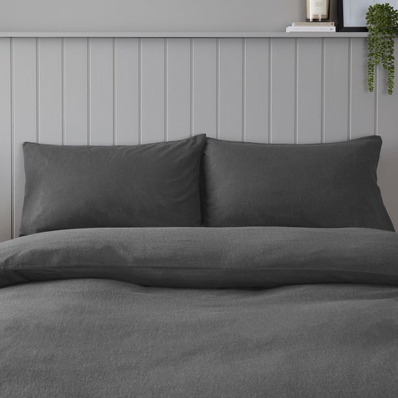 Soft & Cosy 100% Brushed Cotton Kingsize Standard Pillowcase Pair - image 1