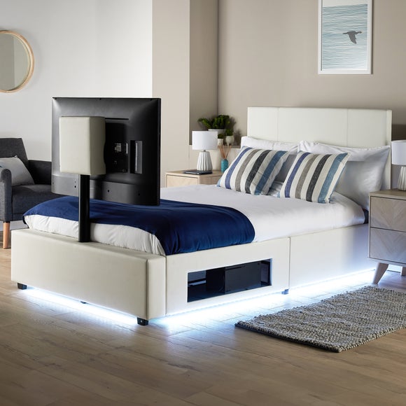 XR Living Ava TV Bed with LED Lights and TV Mount - image 1