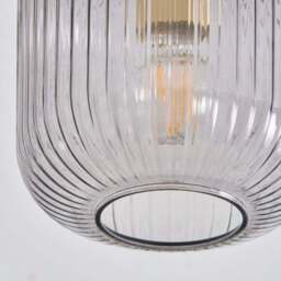 Riley Gold Flush Ceiling Light - thumbnail 3