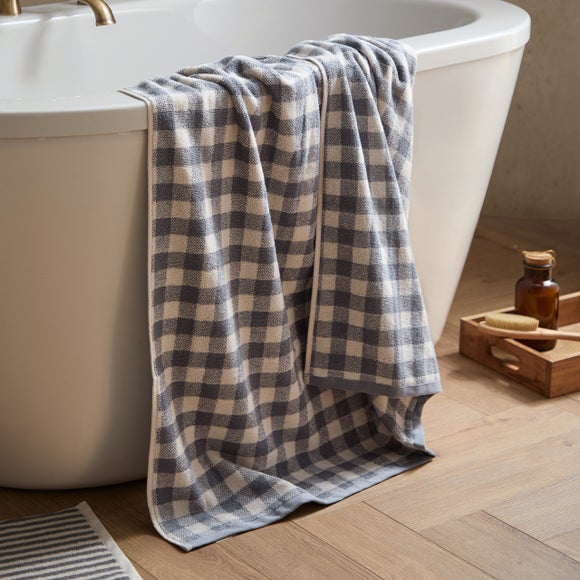 Yard Barton Check Cotton Towel - image 1