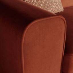 Abel Matte Velvet 3 Seater Sofa - thumbnail 4