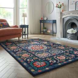 Hani Floral Wool Rug - thumbnail 1