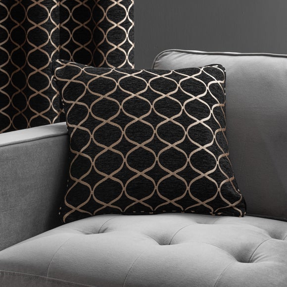 Ogee Chenille Feather Filled Cushion - image 1