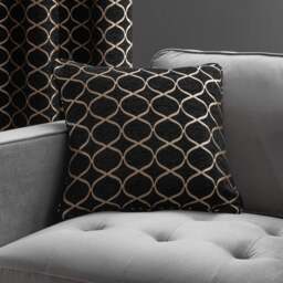 Ogee Chenille Feather Filled Cushion - thumbnail 1