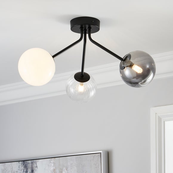 Nila 3 Light Semi Flush Ceiling Light - image 1