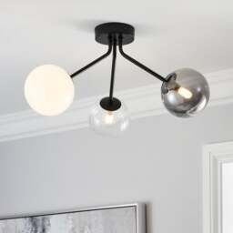 Nila 3 Light Semi Flush Ceiling Light - thumbnail 1