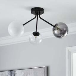 Nila 3 Light Semi Flush Ceiling Light - thumbnail 2