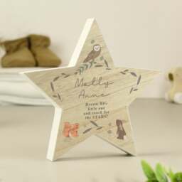 Personalised Woodland Animals Star Ornament - thumbnail 1