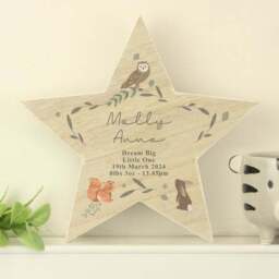 Personalised Woodland Animals Star Ornament - thumbnail 3