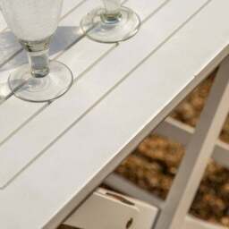 Ottinge White Wooden Foldaway Dining Set - thumbnail 4
