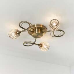 Vogue Malden 3 Light Flush Ceiling Light