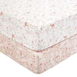 Set of 2 Woodland Floral 100% Cotton Fitted Sheets - thumbnail 3