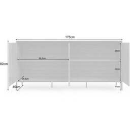 Bari Extra Wide Sideboard - thumbnail 6