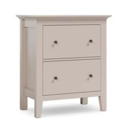 Lynton 2 Drawer Wide Tall Bedside Table - thumbnail 6