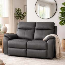 Aspire Kingsmere Leather Power Recliner 2 Seater Sofa