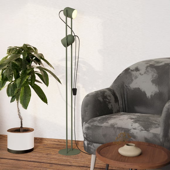 EGLO Tilston Retro 2 Light Floor Lamp - image 1