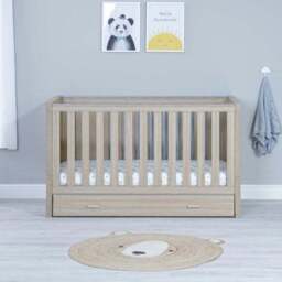 Babymore Luno Cot Bed with Drawer - thumbnail 2