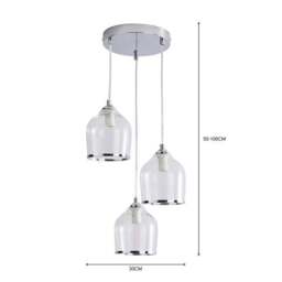Lenny 3 Light Cluster Ceiling Light - thumbnail 6