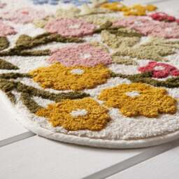 Heart and Soul Floral Bath Mat - thumbnail 2