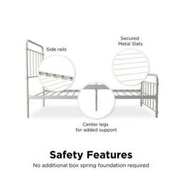 Dorel Home Wallace Metal Bed - thumbnail 6